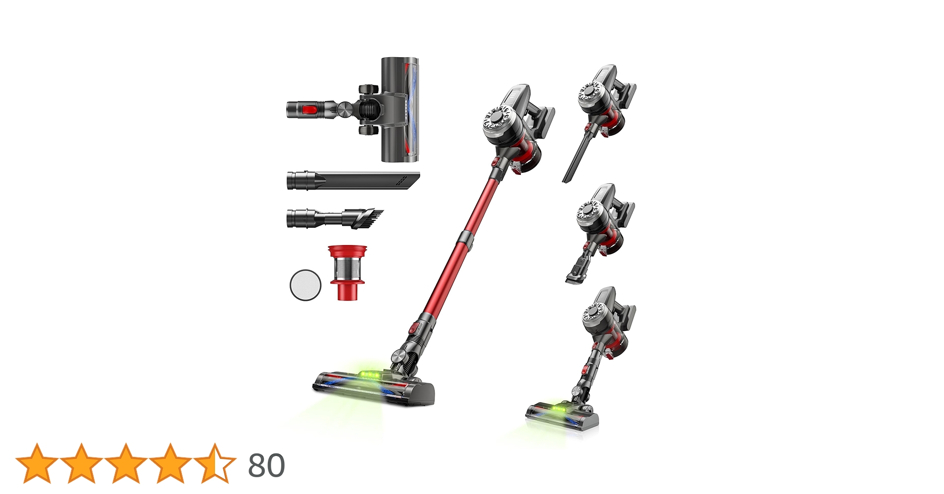 Hearten 掃除機 コードレスコードレス掃除機2段吸引力モード 低騒音 Hearten 掃除機 コードレスコードレス掃除機2段吸引力モード 低